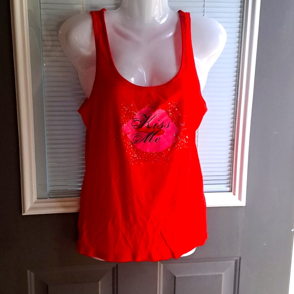 Apt 9 red kiss me shirt